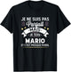 Personalised Gift Mario Funny Man , Black, S T-Shirt - T-Shirt | Black