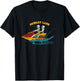 Dewart Lake Indiana Funny Skeleton Jet Ski Retro T-Shirt - T-Shirt | Black