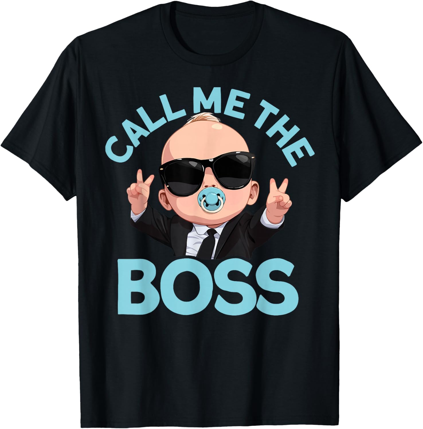 Baby Boss Call Me Boss Like A Boss Kids , Black, S T-Shirt - T-Shirt | Black