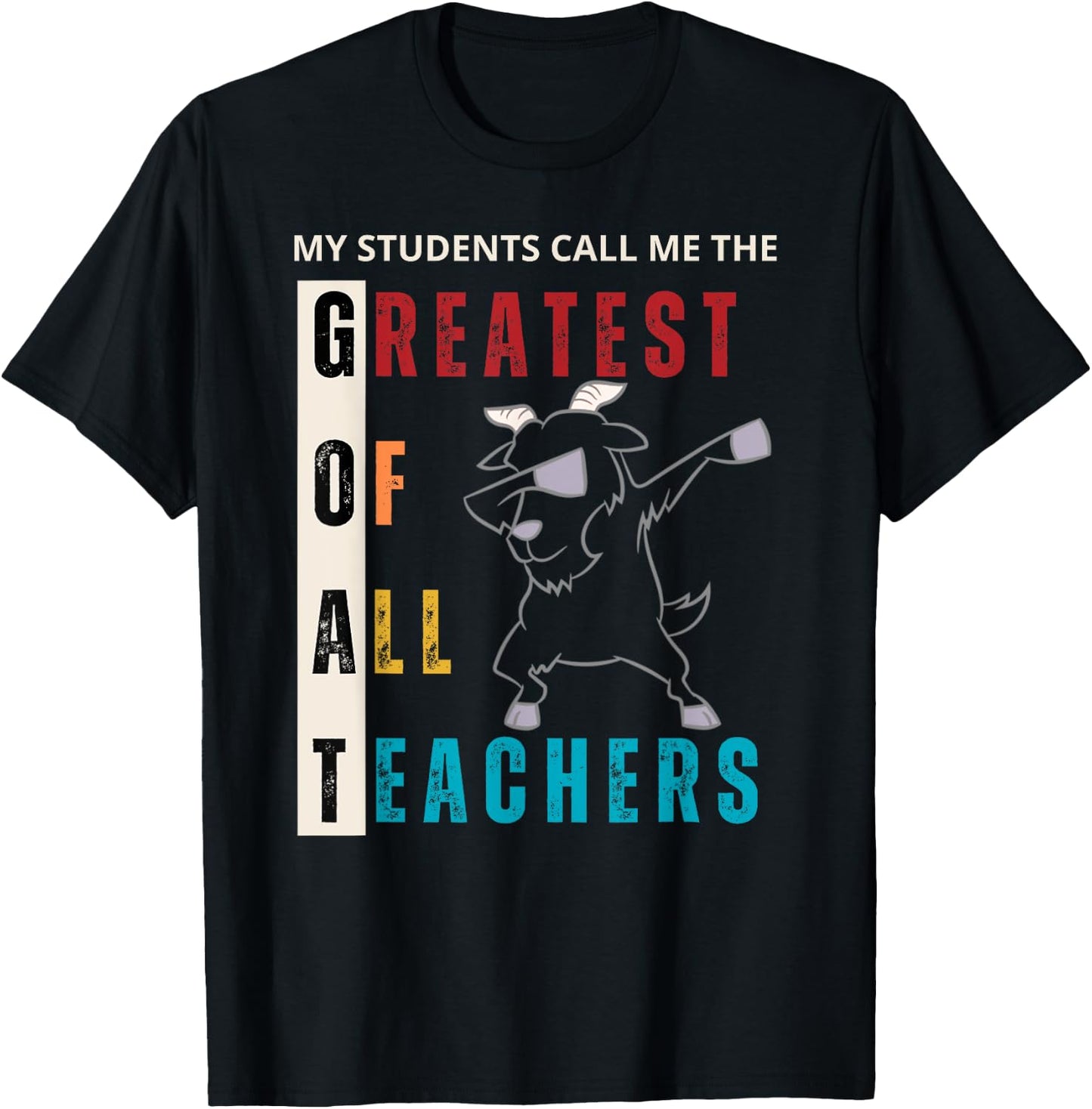 Vintage Funny Goat Teacher Lover greatest of all teachers, Women T-Shirt - T-Shirt | Black