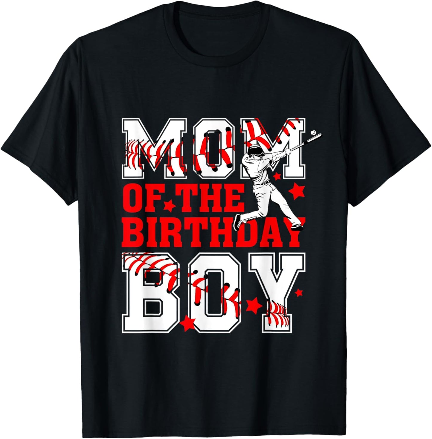 Mom And Dad Birthday Boy Son Baseball Lovers Family Matching T-Shirt - T-Shirt | Black
