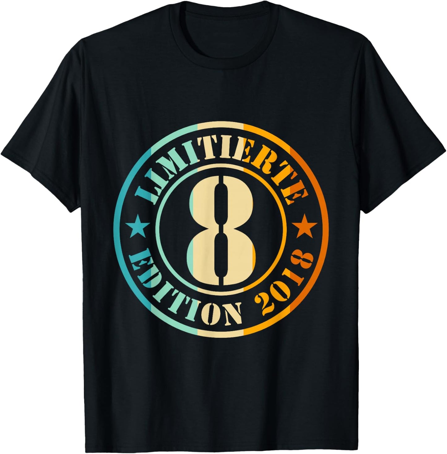 8. Geburtstag Junge Mädchen Limited Edition 2012 Jahre T-Shirt - T-Shirt | Black