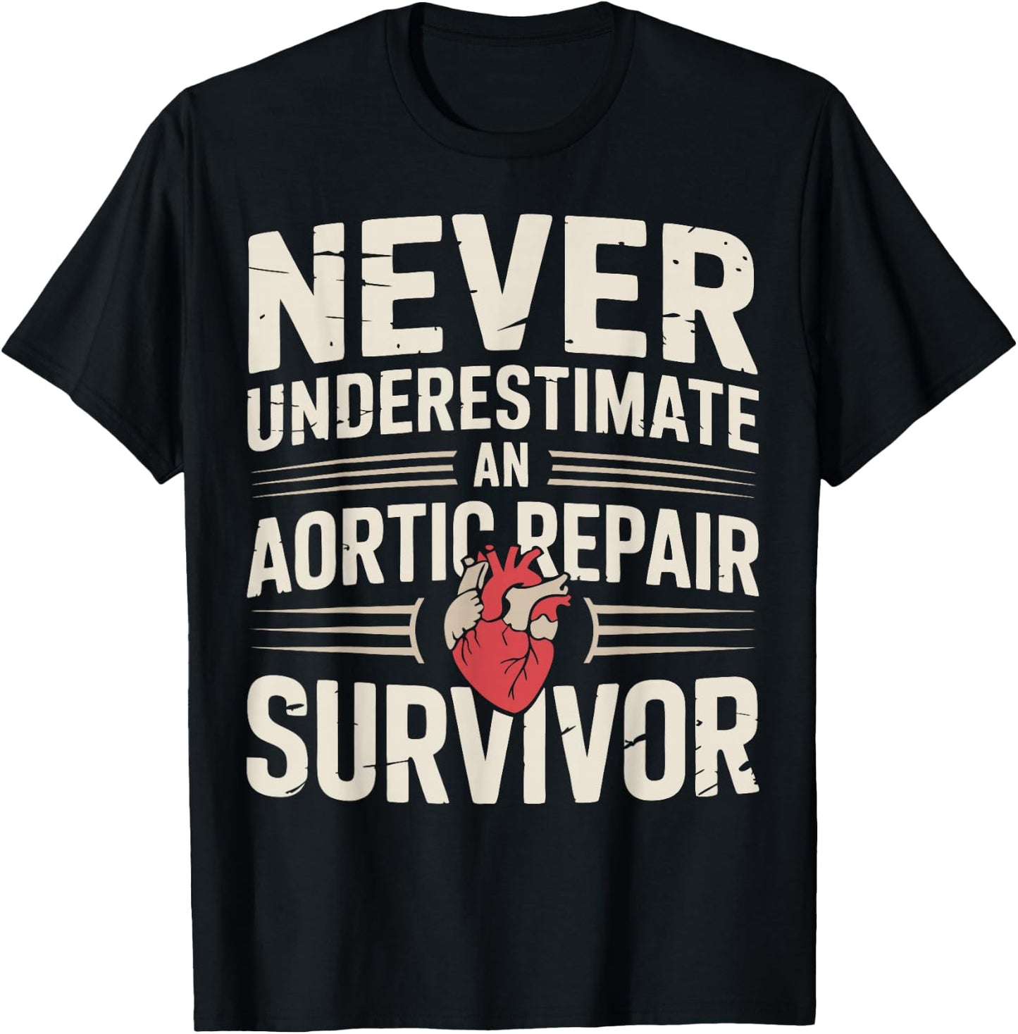 Aortic Repair Survivor T-Shirt - T-Shirt | Black