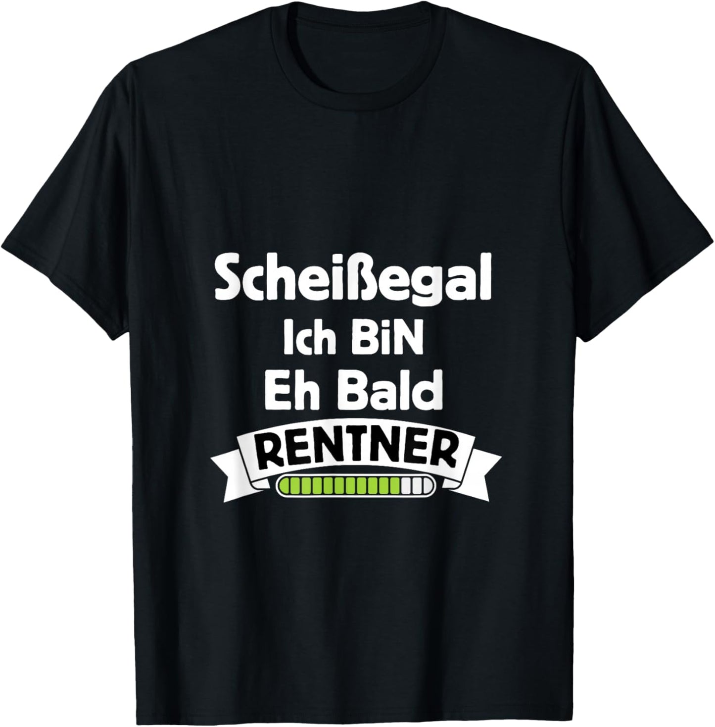Scheißegal Ich Bin Eh Bald Rentner Countdown T-Shirt - T-Shirt | Black