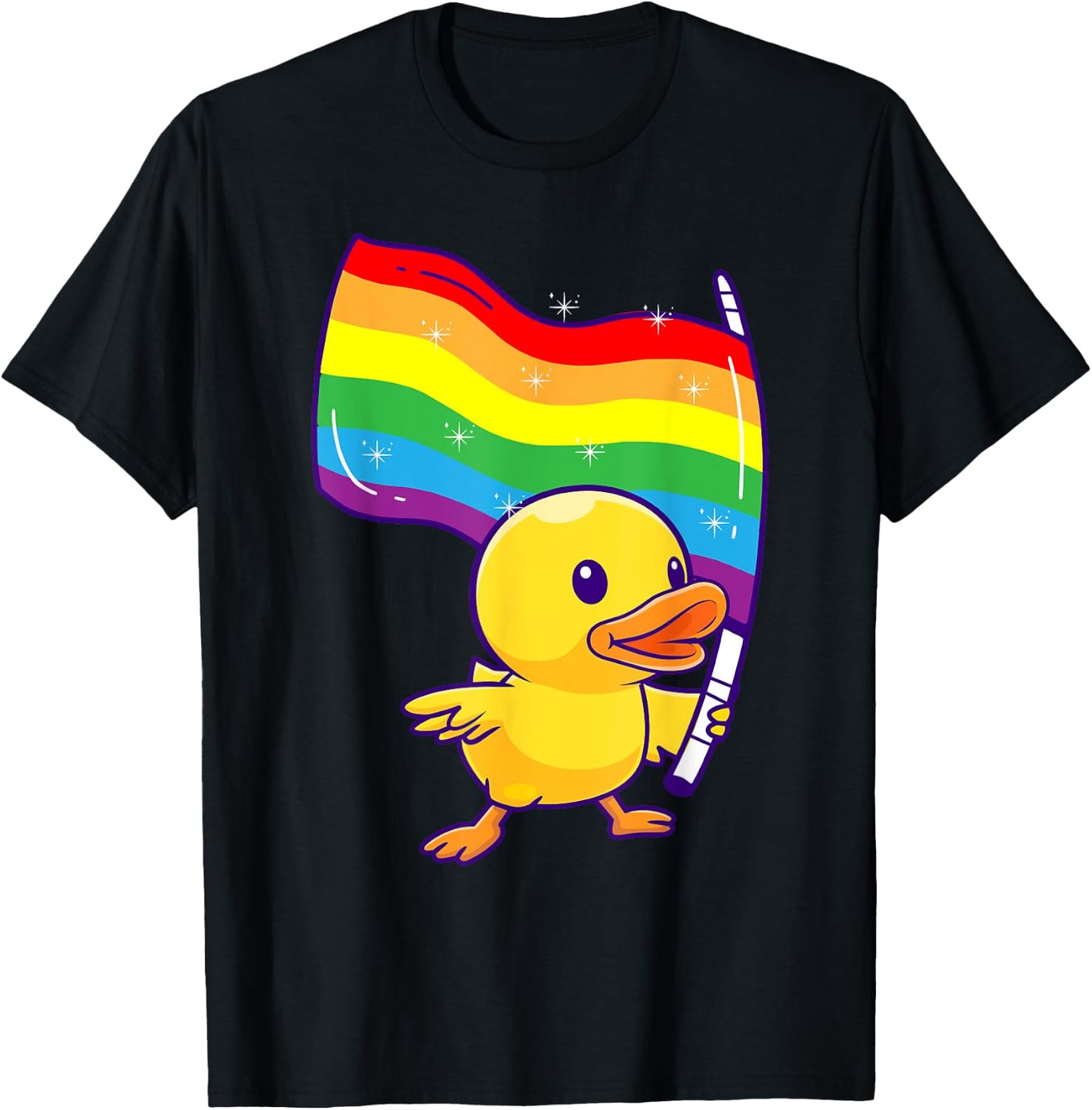 Pride Parade Duck Maskottchen Lesben Gay CSD Party Wear LGBT T-Shirt - T-Shirt | Black