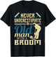 Never Underestimate An Old Man With A Broom - Curling Curler T-Shirt - T-Shirt | Black