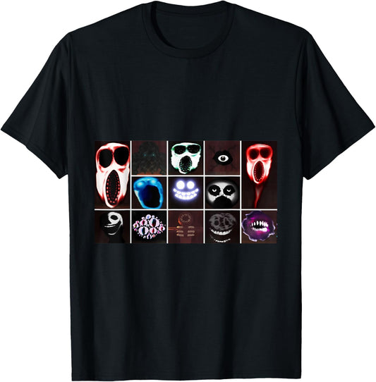 Doors Monsters - Game Doors T-Shirt - T-Shirt | Black