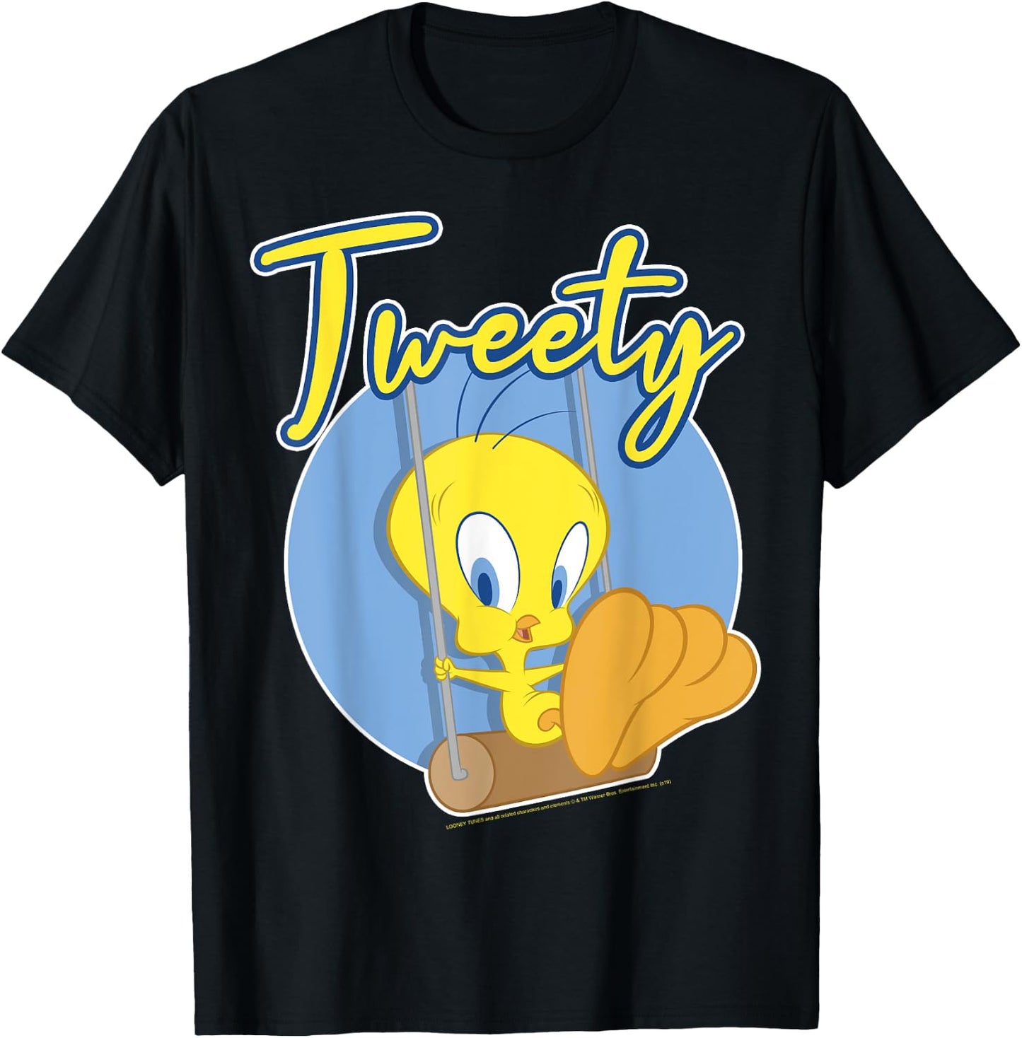 Looney Tunes Tweety Bird Swing T-Shirt - T-Shirt | Black