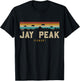 Jay Peak Vintage Mountains Hiking Camping Vermont Retro T-Shirt - T-Shirt | Black