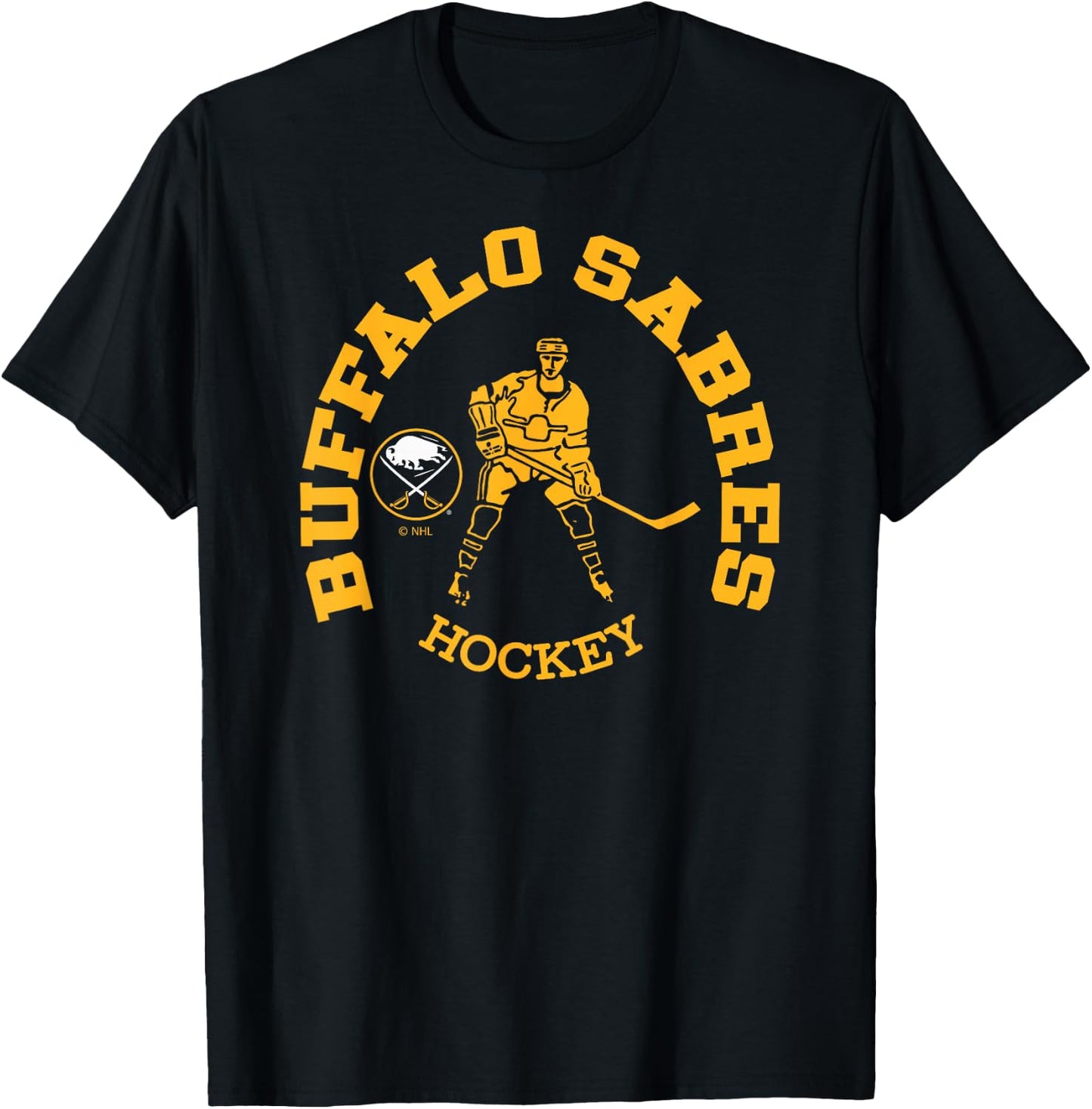 Buffalo Sabres Edge Blue Officially Licensed T-Shirt - T-Shirt | Black
