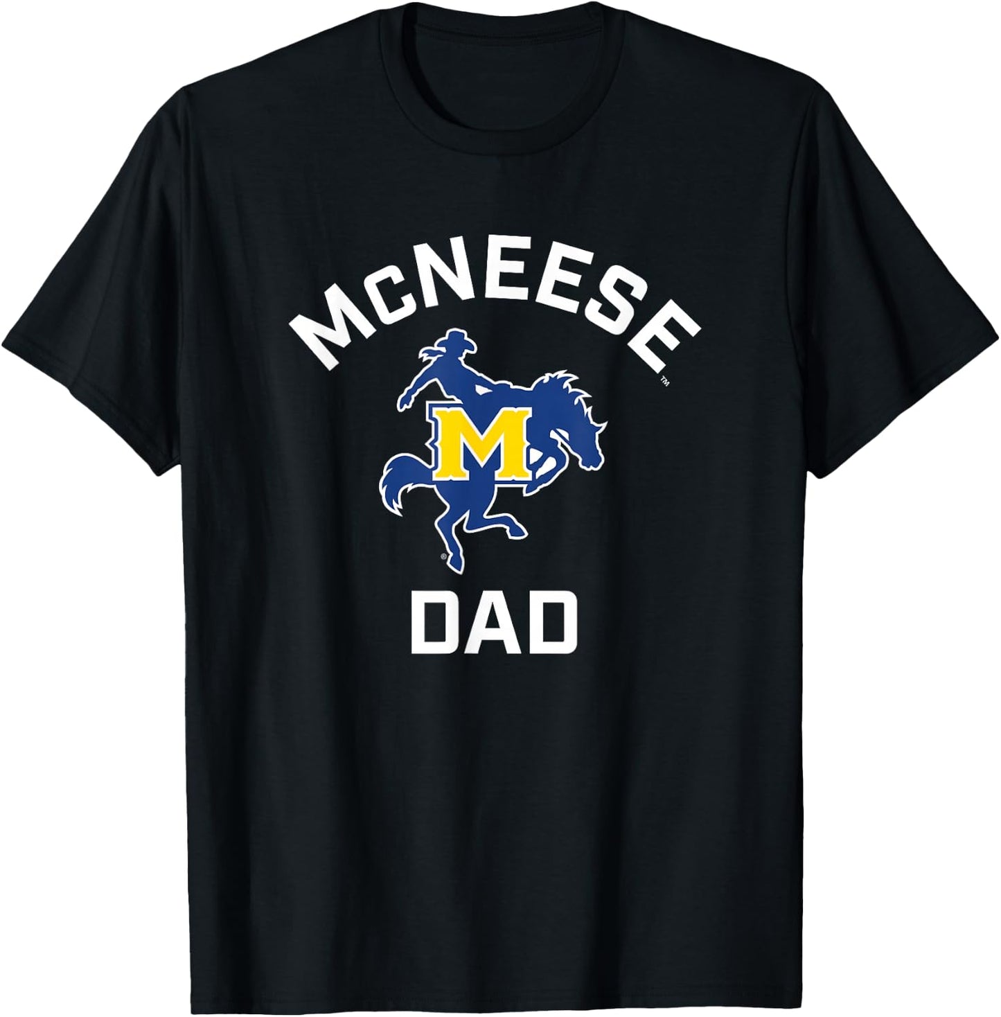 McNeese State University Cowboys Arched Dad T-Shirt - T-Shirt | Black