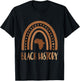 Black History Month Melanated Melanin Rainbow Leopard Print T-Shirt - T-Shirt | Black