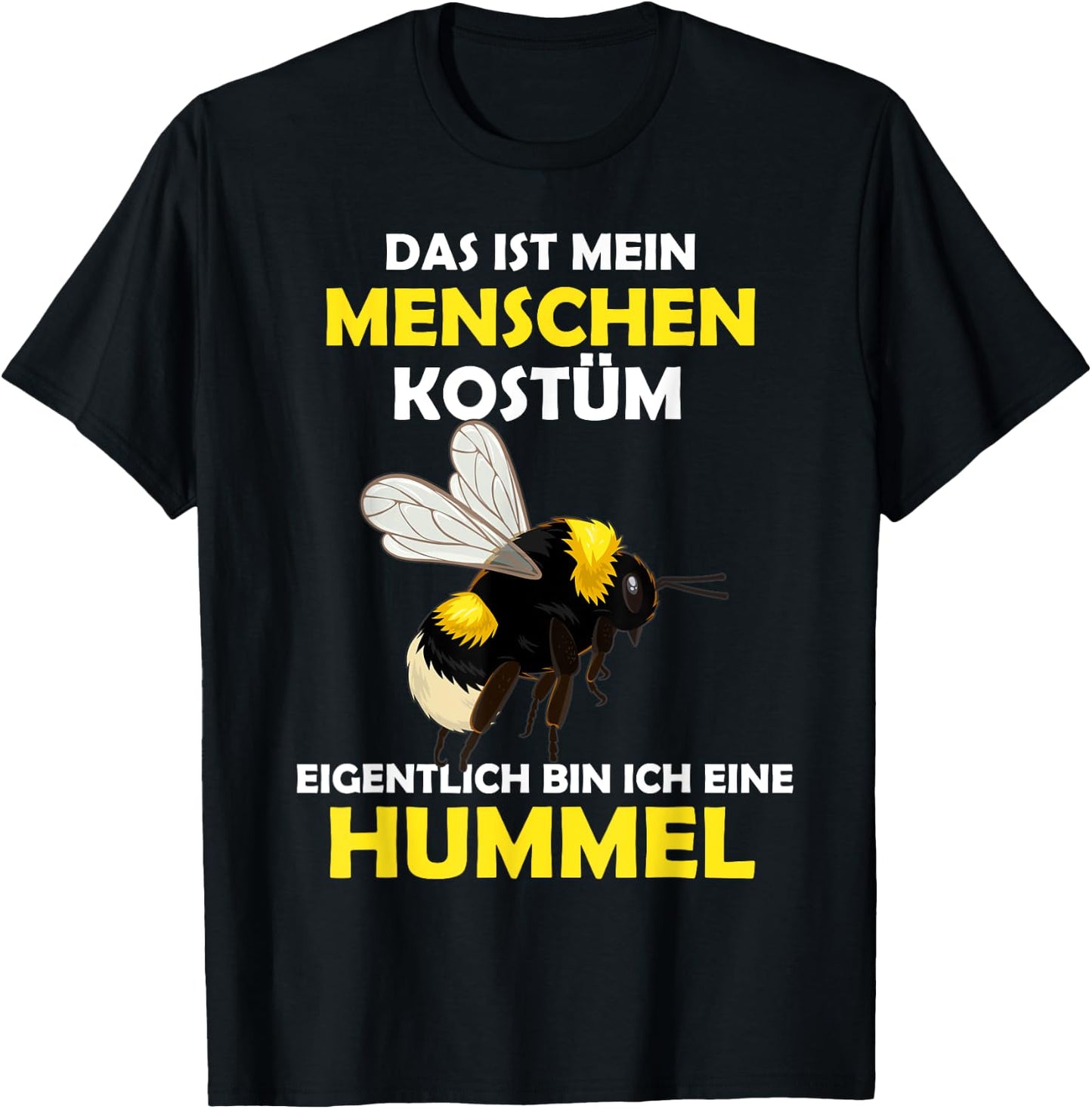 Hummel Carnival Costume Helau Fancy Dress Human Costume , black T-Shirt - T-Shirt | Black