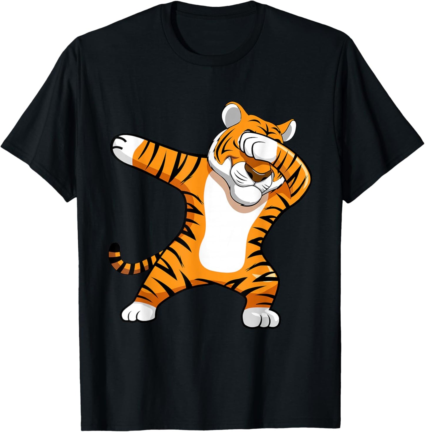 Tiger Animal Funny Safari Zoo T-Shirt - T-Shirt | Black