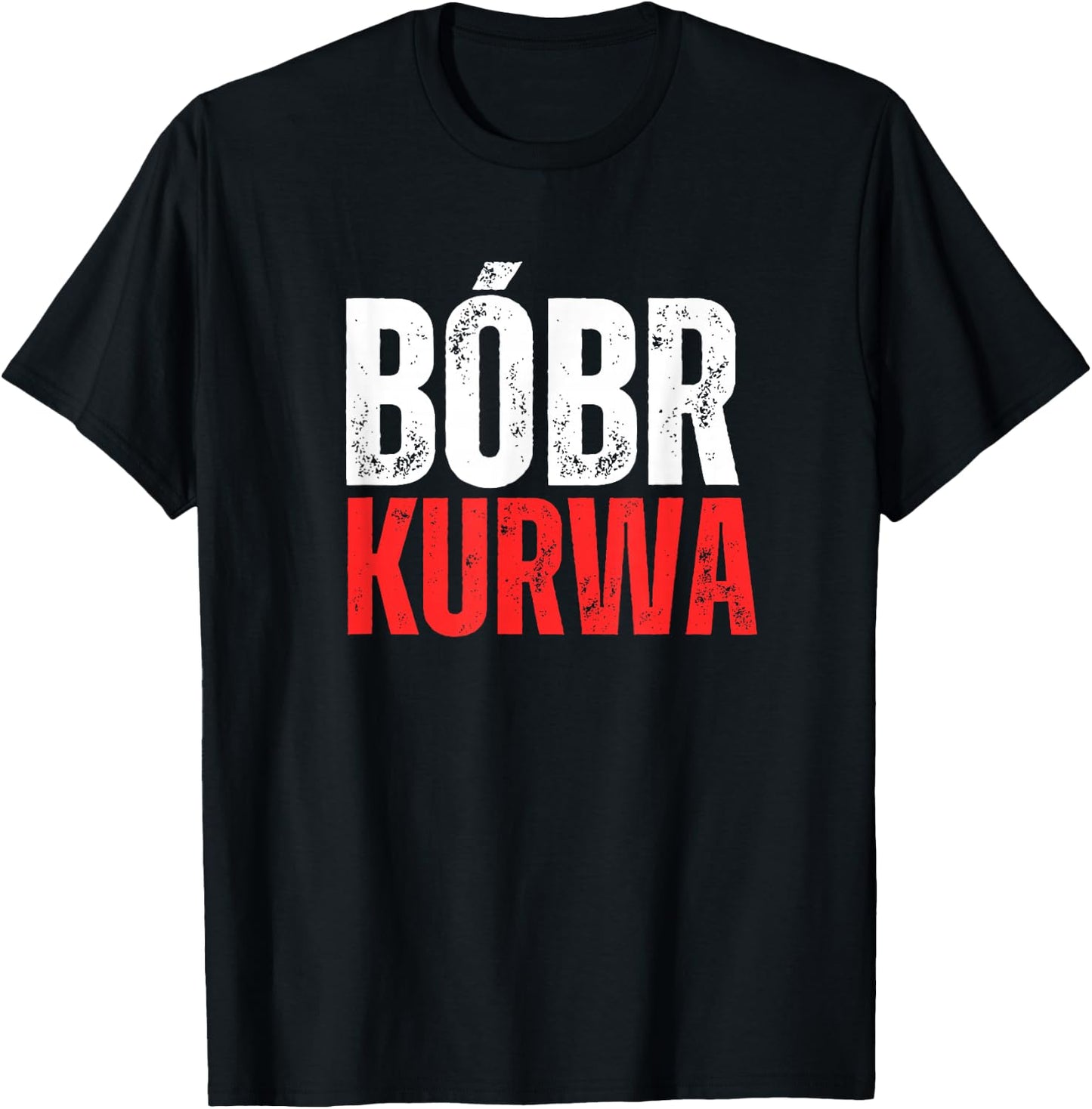 Polish Beaver Saying "Bober Kurwa" Yes Pierdole Bobr T-Shirt - T-Shirt | Black