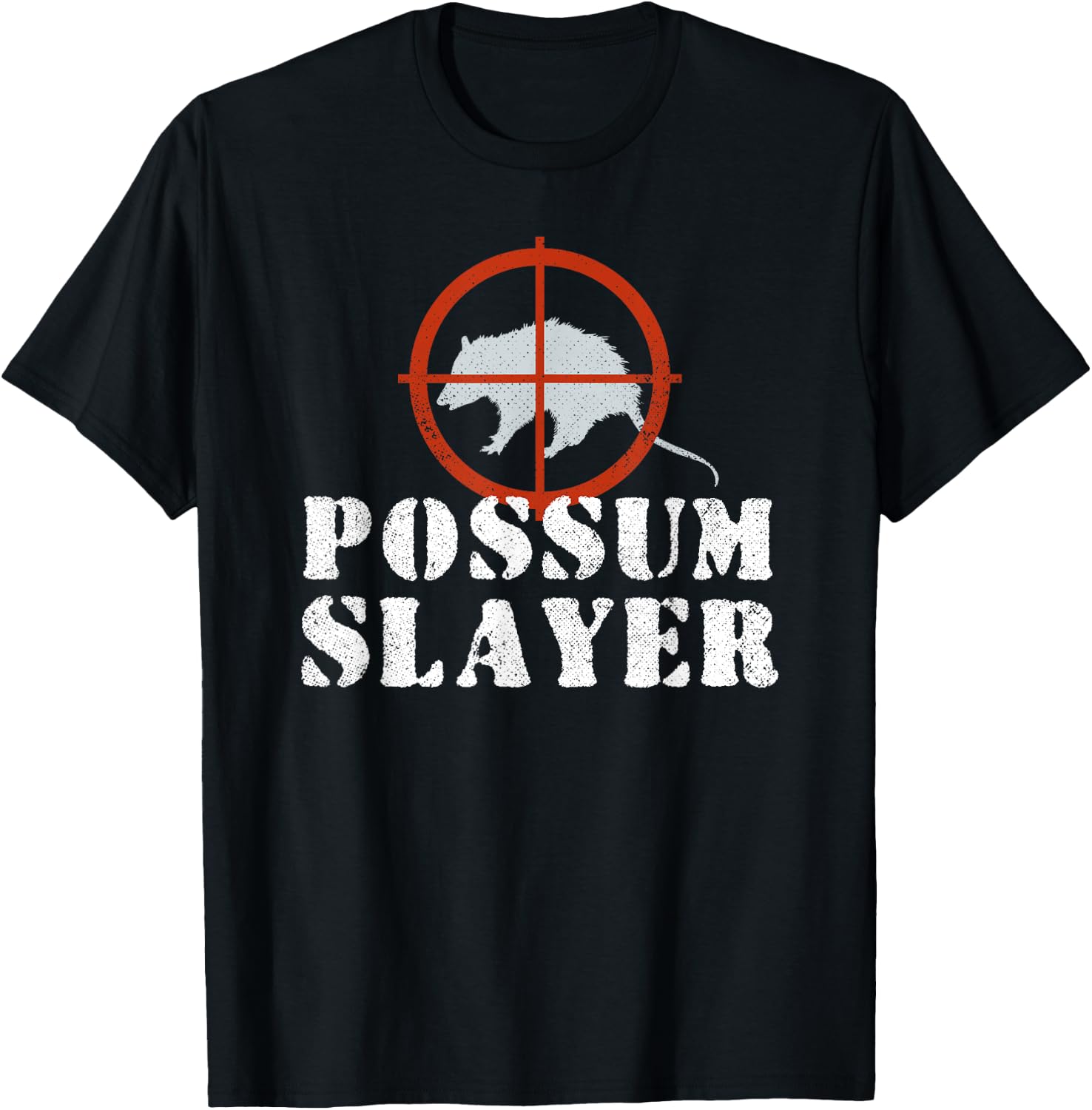 Possum Slayer Opossum Hunting T-Shirt - T-Shirt | Black