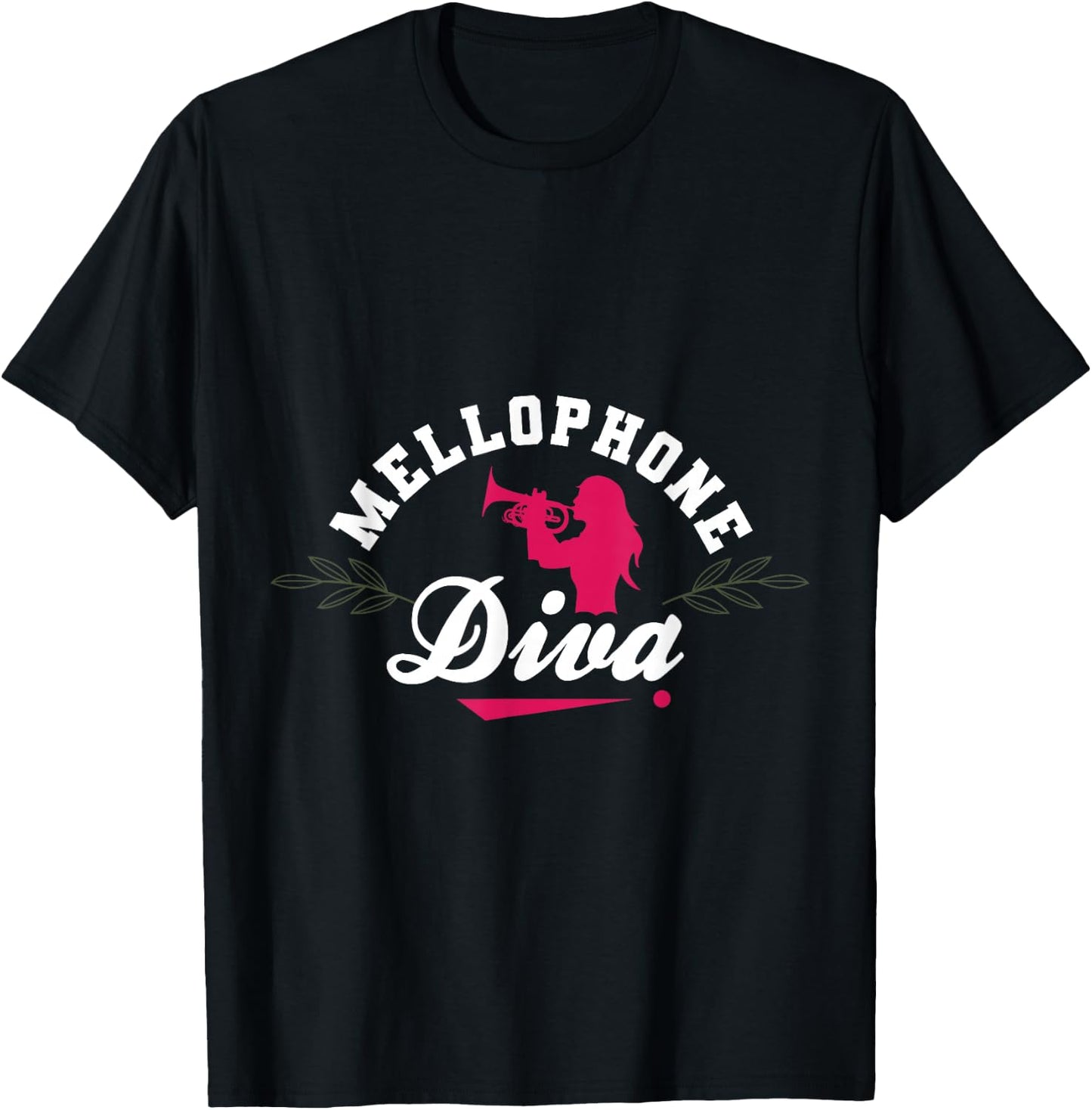 Mellophone Diva Mellophonist Marching Band Funny Apparel T-Shirt - T-Shirt | Black