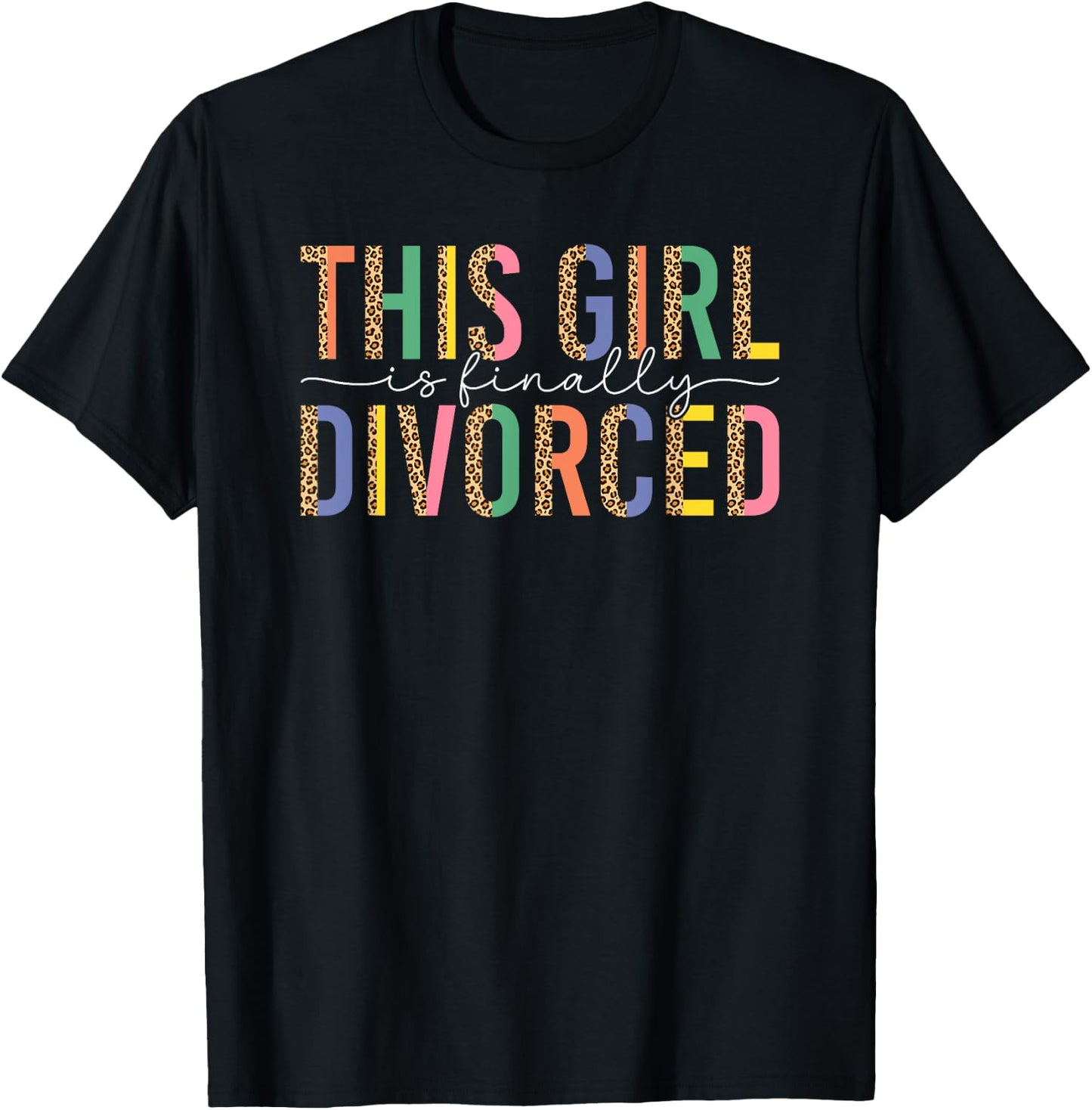 Divorced Finally Leo Scheidungsparty T-Shirt - T-Shirt | Black