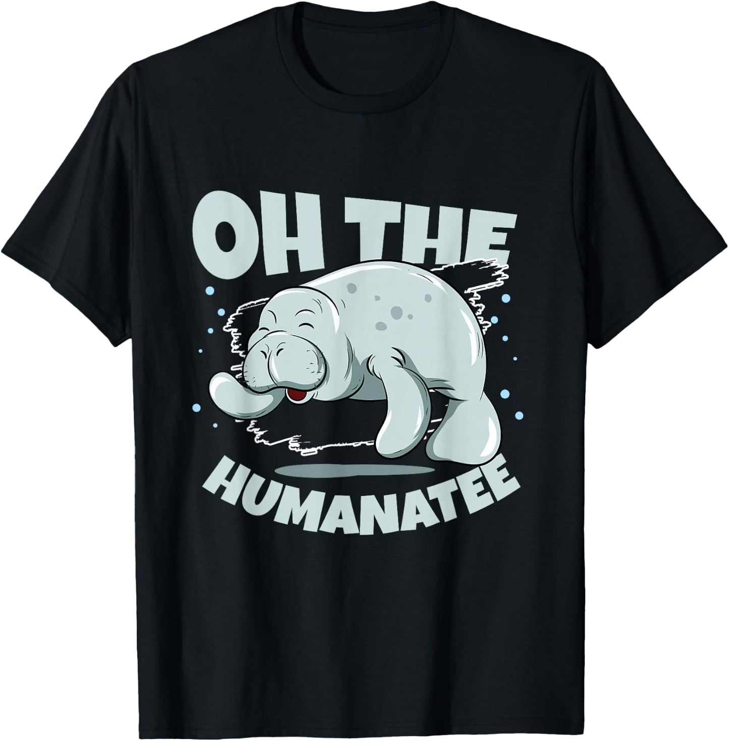 Oh The Humanatee Zookeeper Sea Cow Sea Animal Manatee T-Shirt - T-Shirt | Black