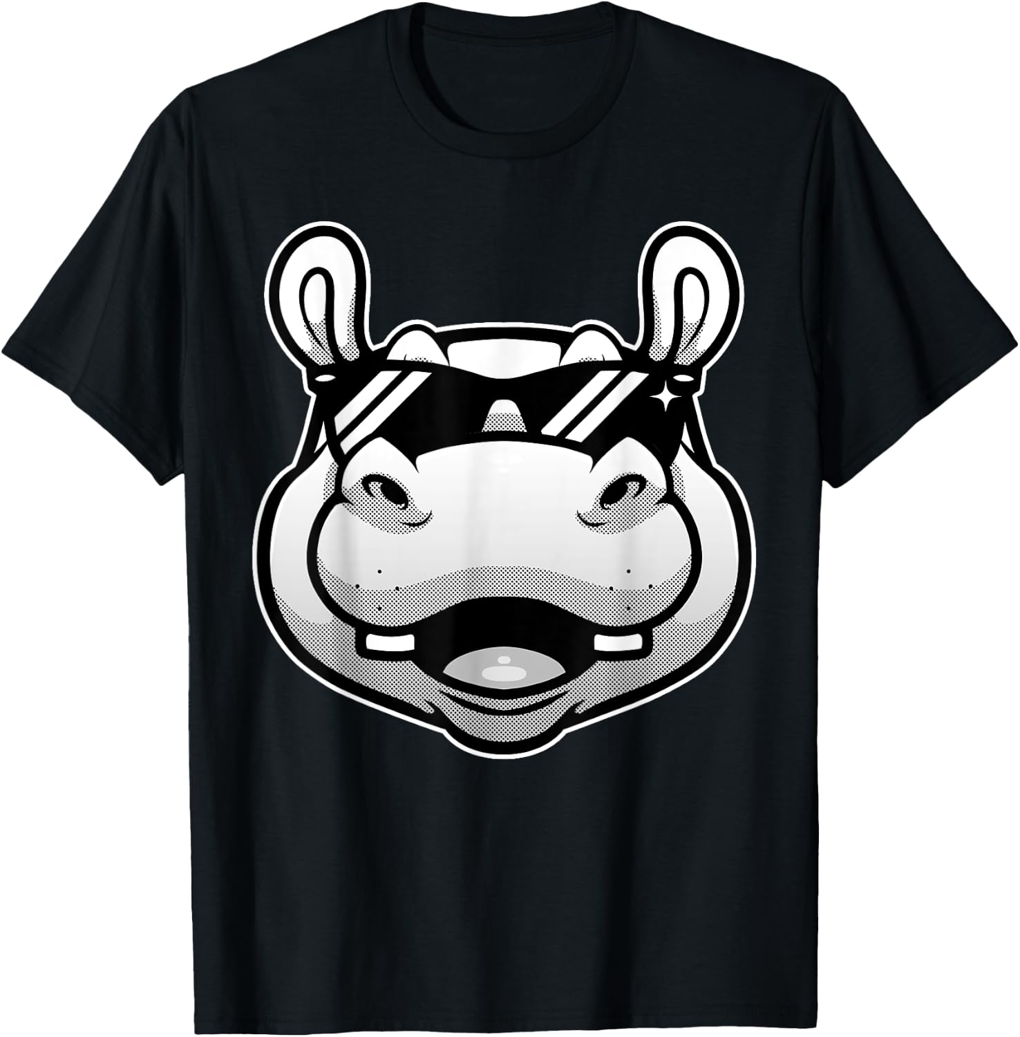 Cool Hippopotamus Women Hippo Zoo Day Animal Lover T-Shirt - T-Shirt | Black