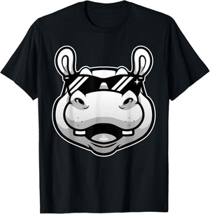 Cool Hippopotamus Women Hippo Zoo Day Animal Lover T-Shirt - T-Shirt | Black