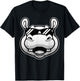 Cool Hippopotamus Women Hippo Zoo Day Animal Lover T-Shirt - T-Shirt | Black