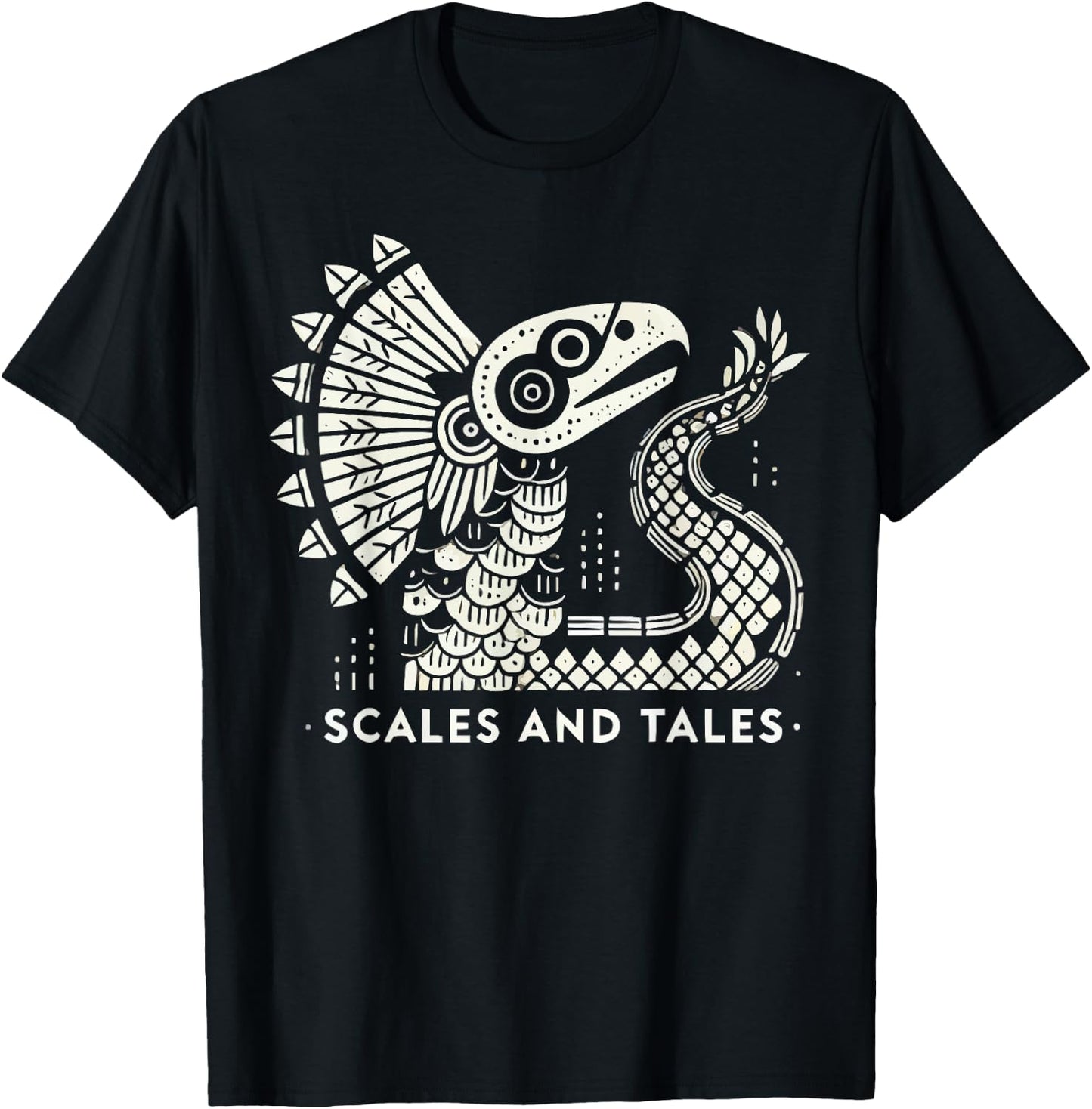 Aztec God Aztec Culture Mayan Indigenous Quetzalcoatl T-Shirt - T-Shirt | Black