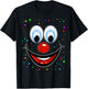 Clown Costume Fancy Dress Outfit Funny Carnival Clown , black T-Shirt - T-Shirt | Black