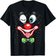 Carnival Costume Fancy Dress Costume Funny Clown Confetti , black T-Shirt - T-Shirt | Black