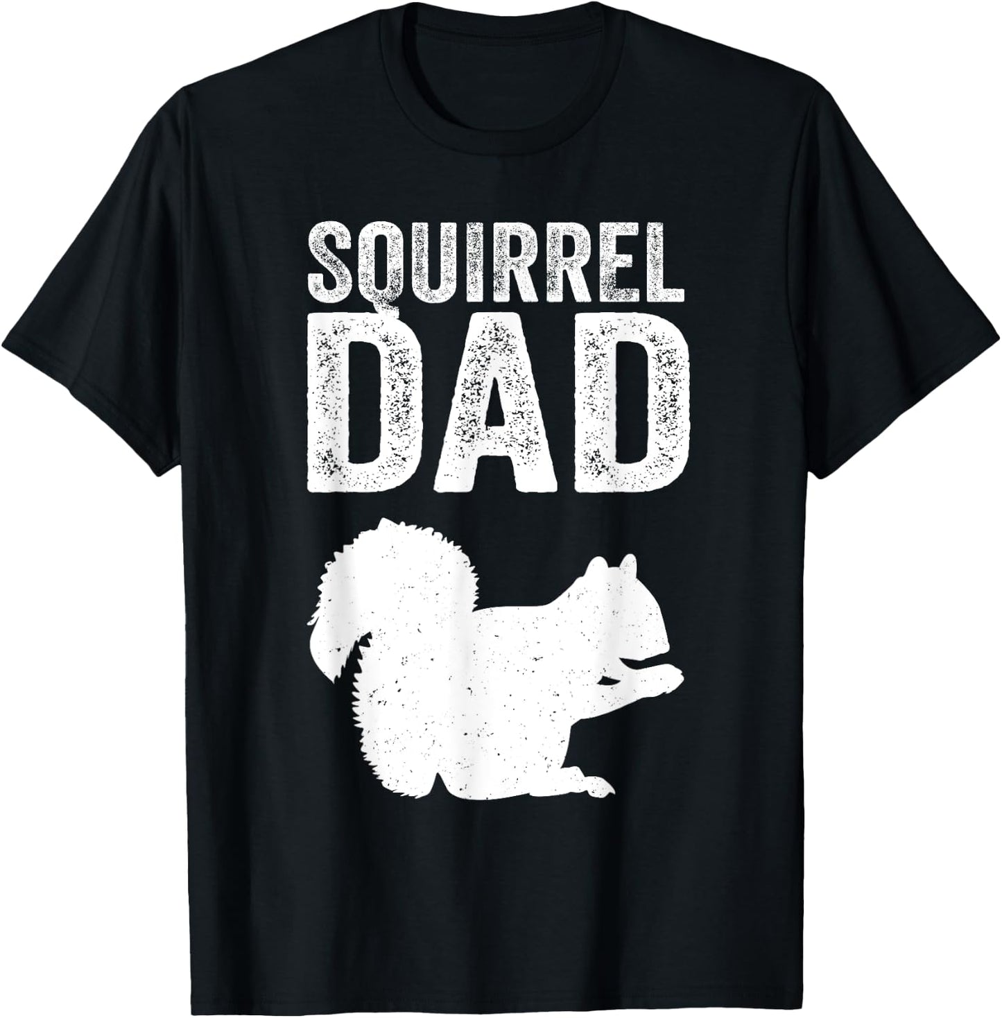 Forest Animal Men Cool Squirrel Dad Father T-Shirt - T-Shirt | Black