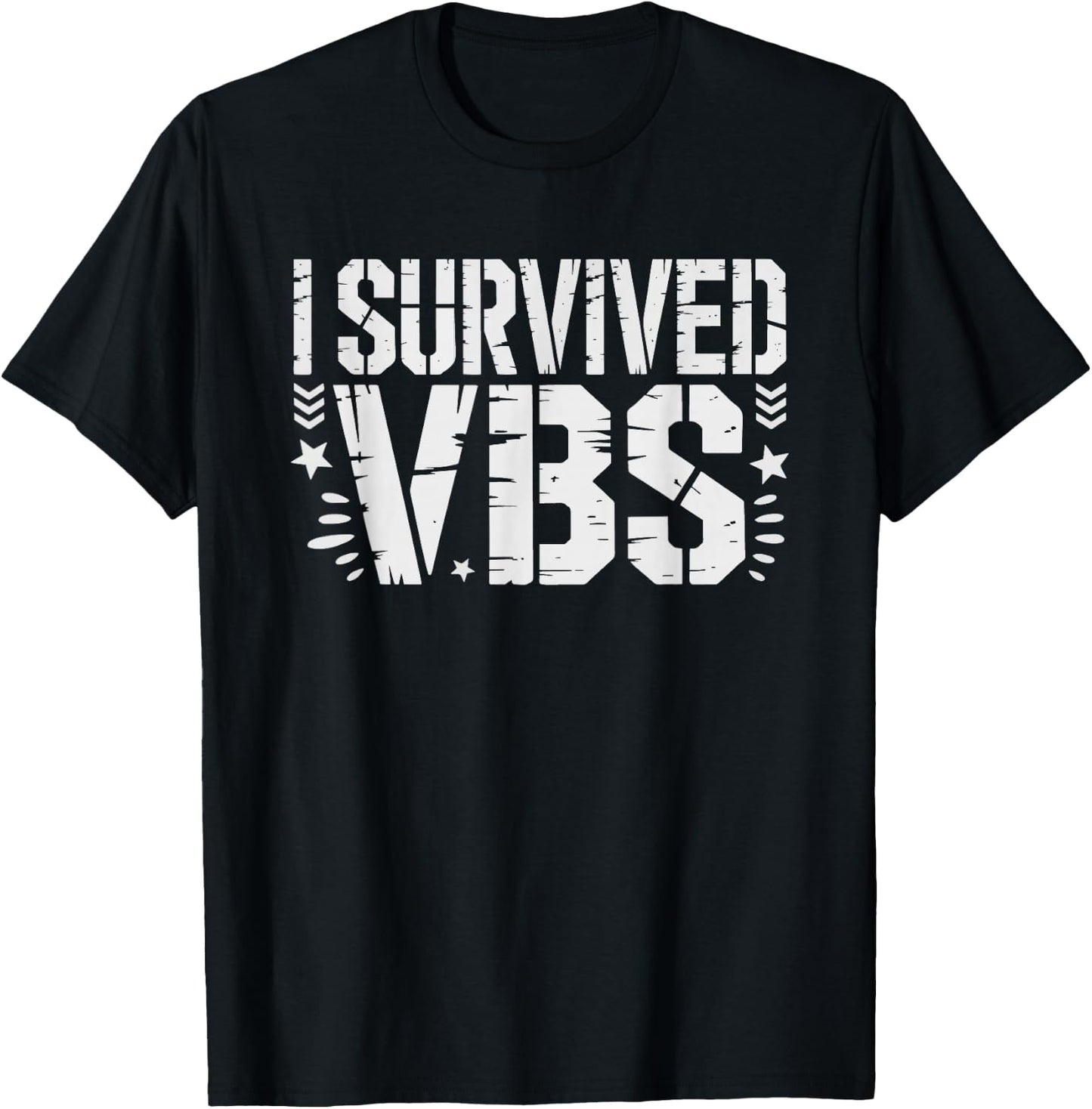 Vbs Survived Vacation Bible School Coffee Survivor T-Shirt - T-Shirt | Black