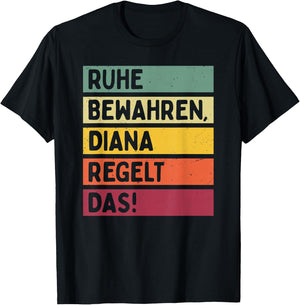 with German Text in Retro Colours [German Language], black T-Shirt - T-Shirt | Black