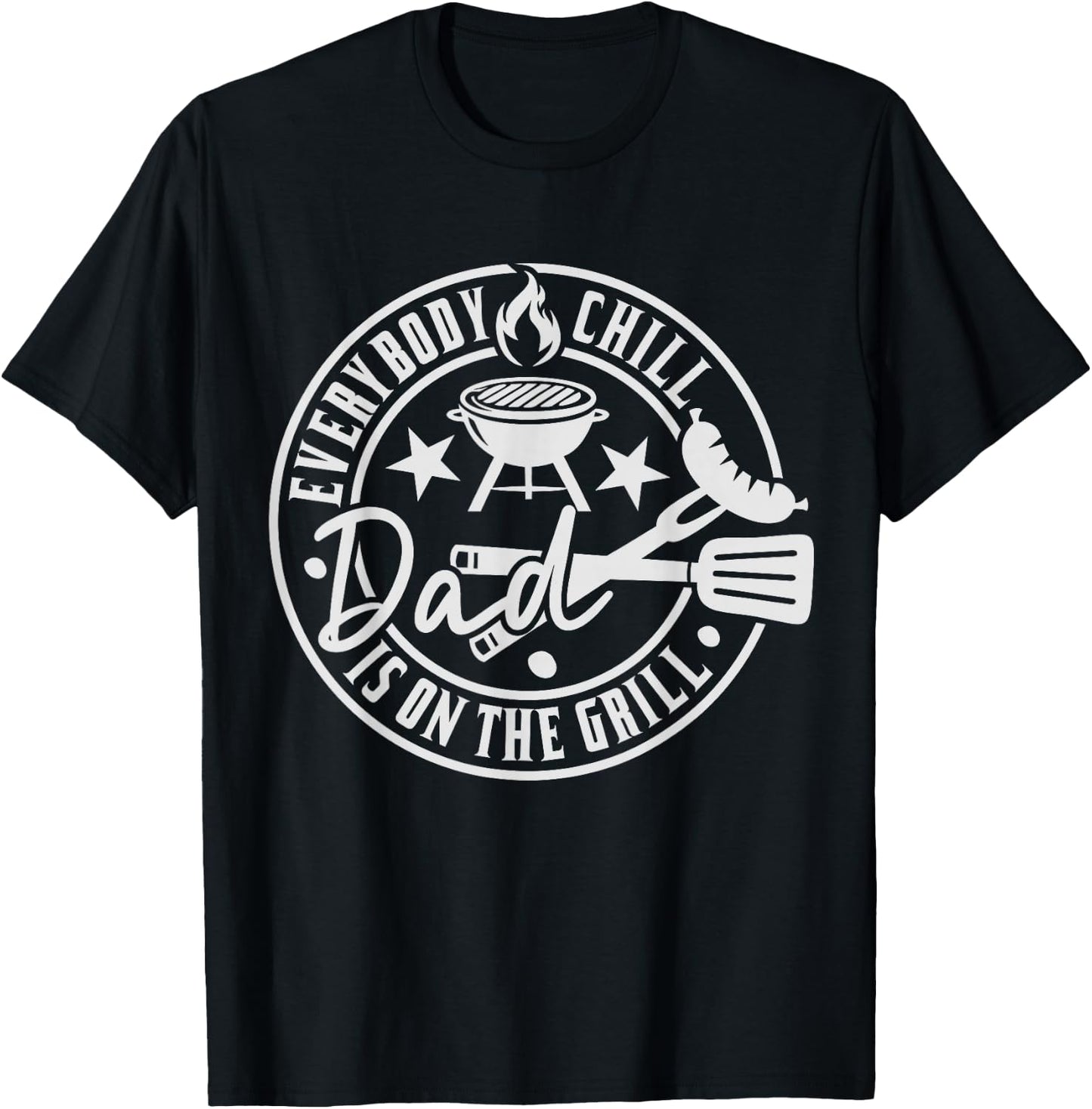 BBQ Grilling Dad Smoking Meat Barbecue Pun Pit Père Drôle T-Shirt - T-Shirt | Black