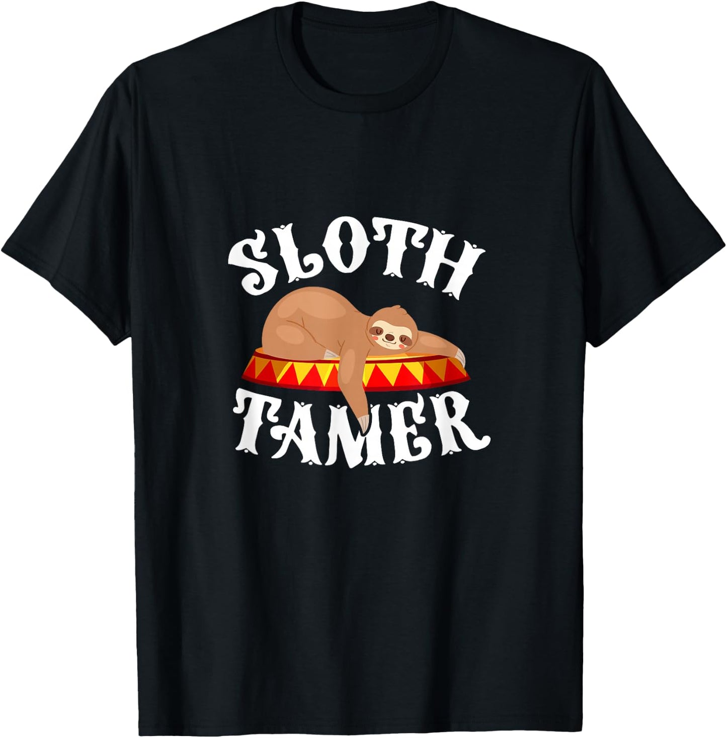 Sloth Tamer Circus Carnival Costume Lazy Sloths T-Shirt - T-Shirt | Black