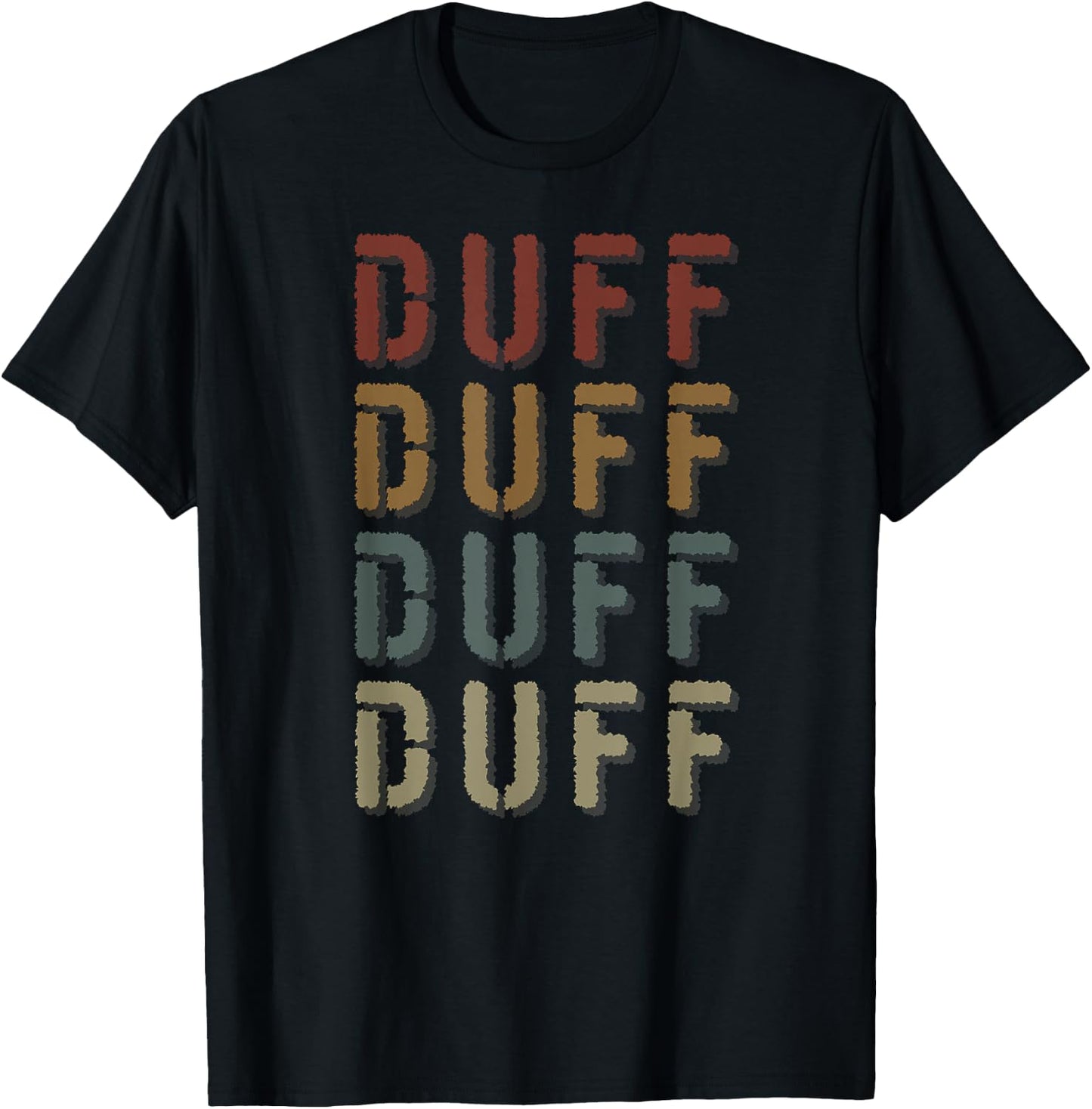 Vintage Style Duff Name Funny Love Heart Duff T-Shirt - T-Shirt | Black