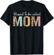 Blessed To Be Called Mom Leopard Mom Mother's Day Cute Mama T-Shirt - T-Shirt | Black