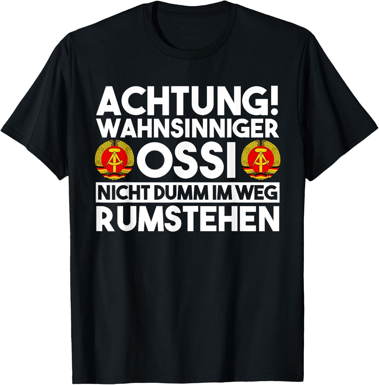 Men's East Germany DDR , black T-Shirt - T-Shirt | Black