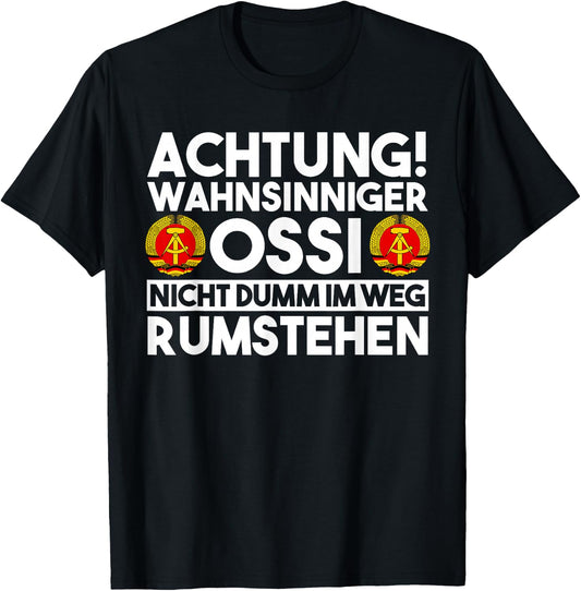 Men's East Germany DDR , black T-Shirt - T-Shirt | Black