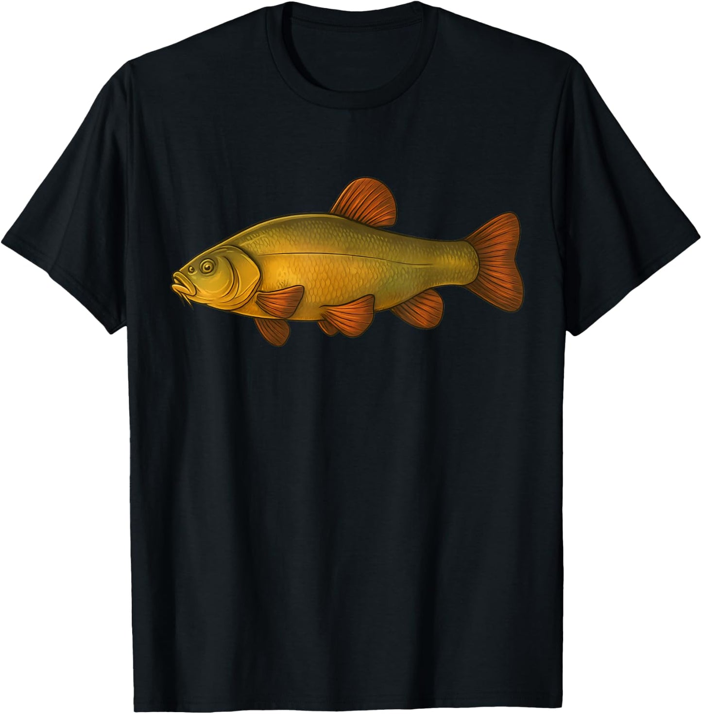 Gift Fishing Tench Fisherman Freshwater Fish T-Shirt - T-Shirt | Black