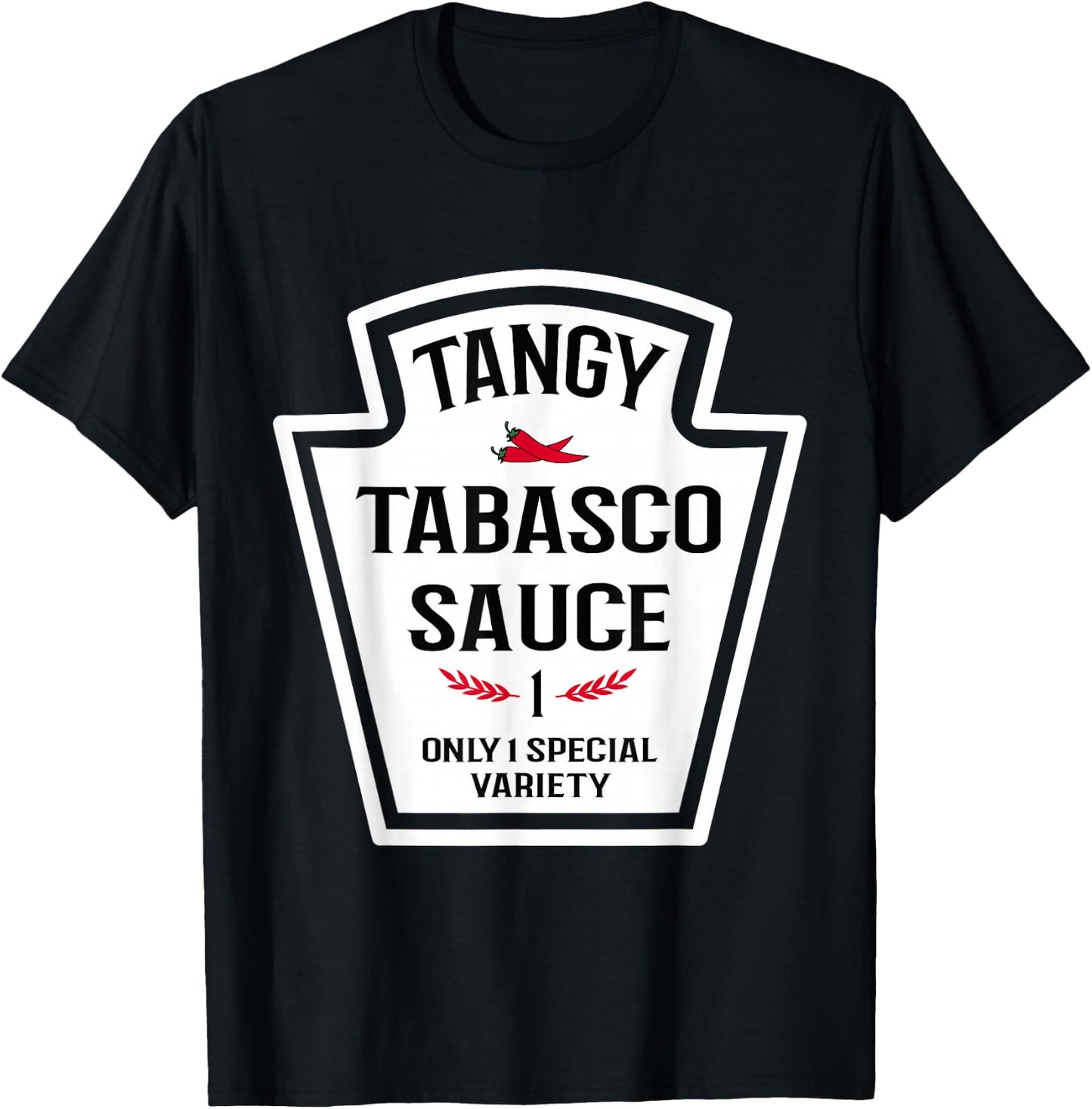 Tangy Tabasco Sauce Group Family Spice Mix , red T-Shirt - T-Shirt | Black