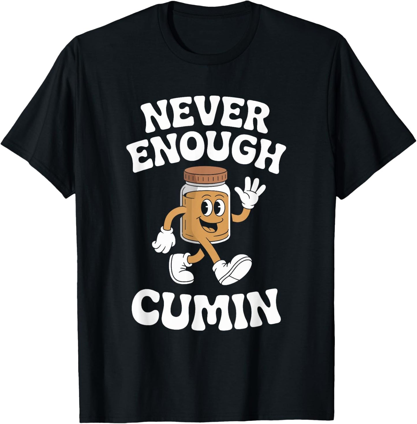 Funny Cumin Retro T-Shirt - T-Shirt | Black