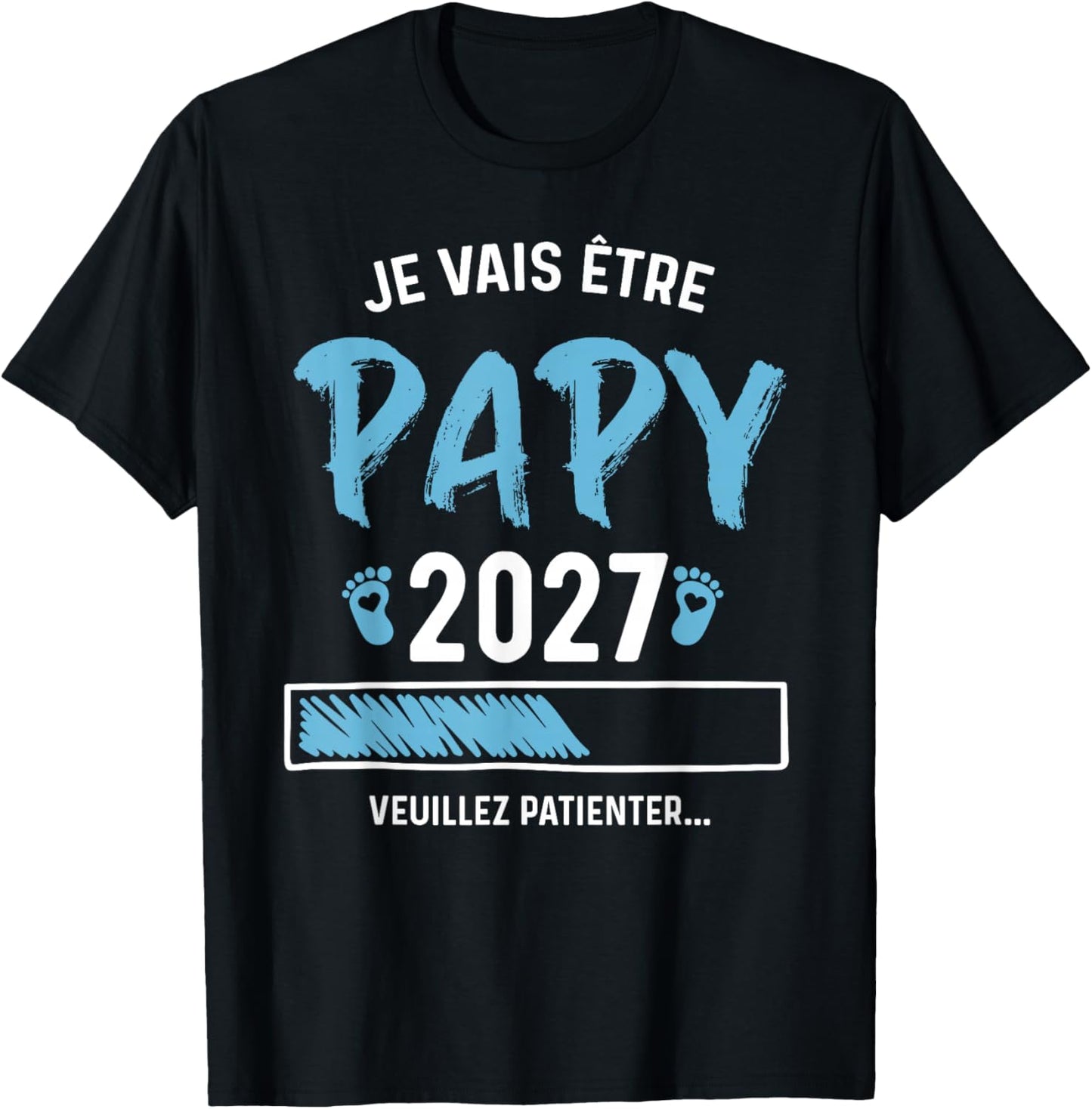 Homme Futur Papy 2027 Annonce Grossesse Paypy 2027 T-Shirt - T-Shirt | Black