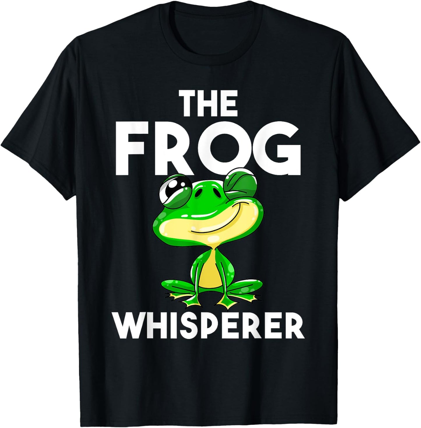 Funny The Frog Whisperer Gift | Cute Bullfrog Fan Boys Girls T-Shirt - T-Shirt | Black