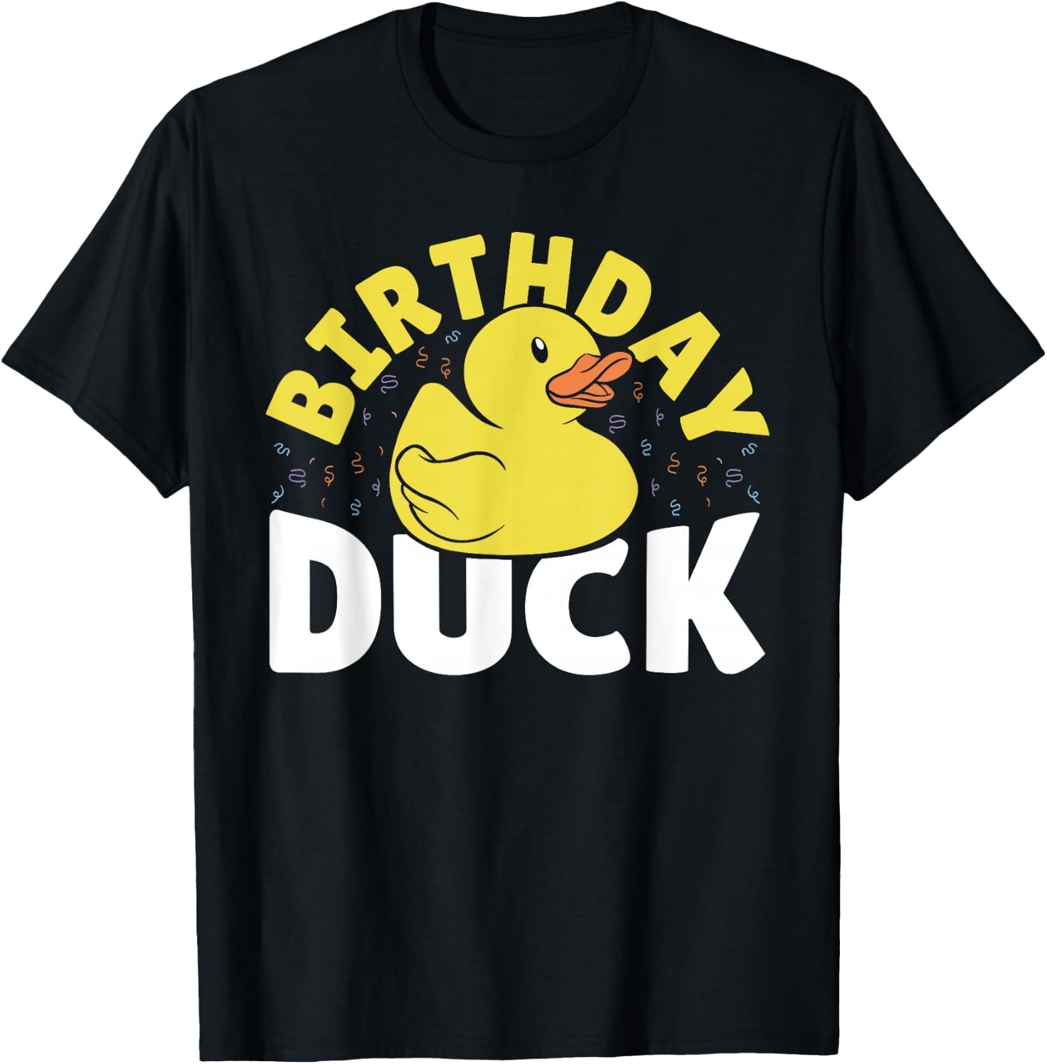 Rubber Duck Birthday Kids - Boy Girl Quack Birthday Duck T-Shirt - T-Shirt | Black