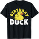 Rubber Duck Birthday Kids - Boy Girl Quack Birthday Duck T-Shirt - T-Shirt | Black