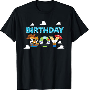 Disney and Pixar’s Toy Story Clouds Birthday Boy T-Shirt - T-Shirt | Black