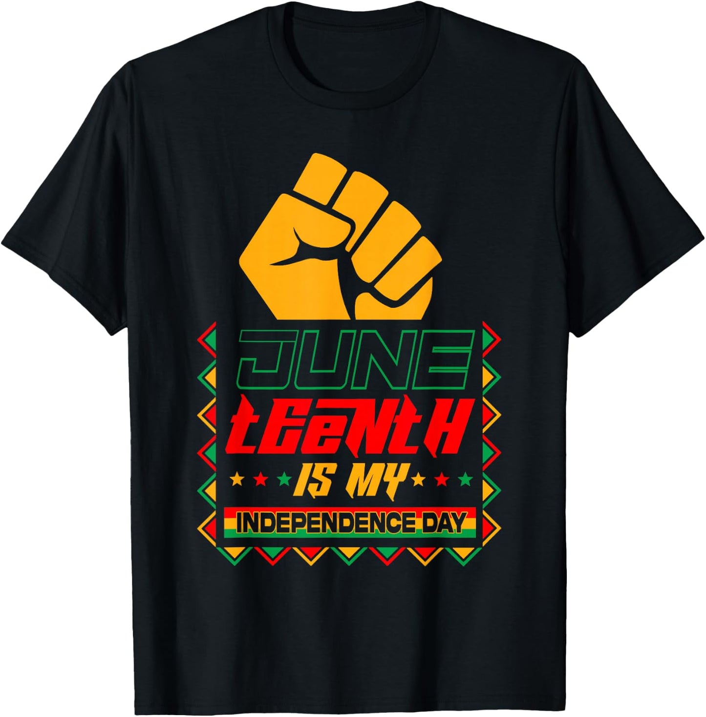 Juneteenth is My Independence Day African Black Men Women T-Shirt - T-Shirt | Black