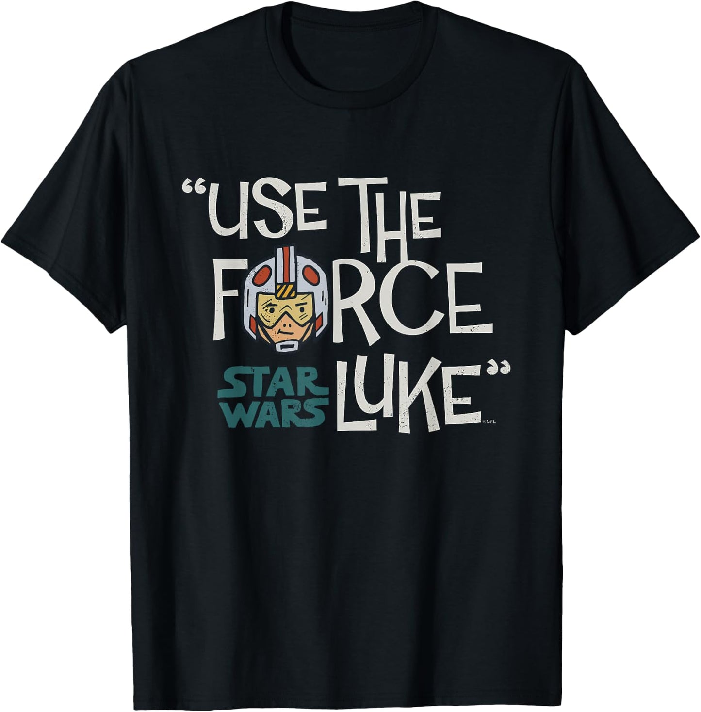 Star Wars Luke Skywalker Use The Force T-Shirt - T-Shirt | Black