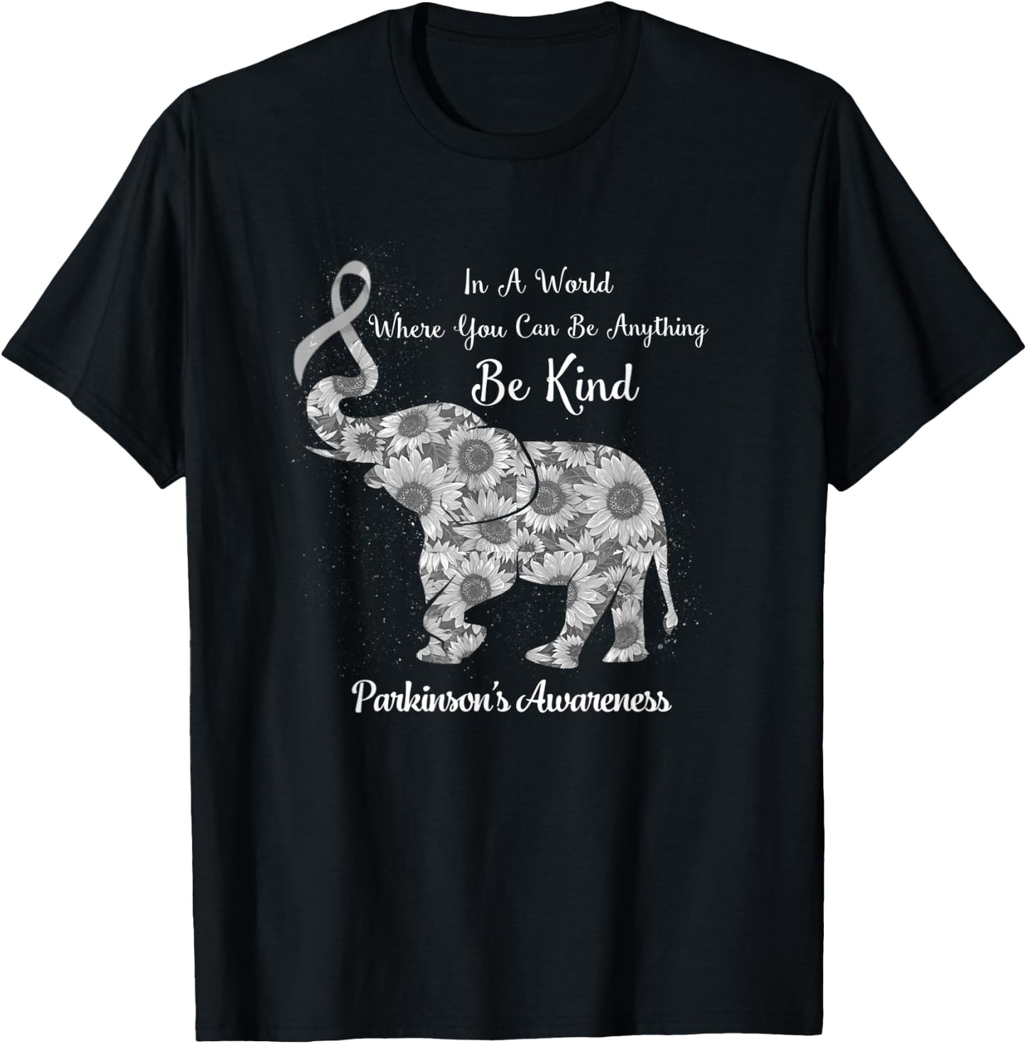 In A World Where You Can Be Anything Be Kind Parkinson's T-Shirt - T-Shirt | Black