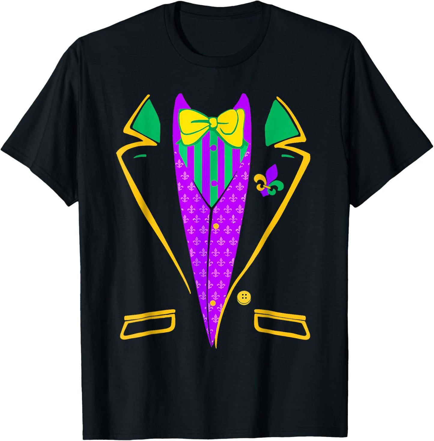 Cat Mom & Vegan Mardi-Gras-Shirt Tuxedo Vest Outfit , Small T-Shirt - T-Shirt | Black